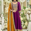 Indyancart IE Women Ethnic Motifs Embroidered Anarkali Kurta with Trousers & Dupatta