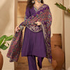 Dhiyona SN Women's Embroidered Straight Kurta & Trousers With Dupatta