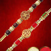 Dhiyona Unisex Set Of 2 Beaded Thread Rakhi