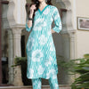 Dhiyona IE Women Floral Printed Regular Pure Cotton Kurta with Trousers