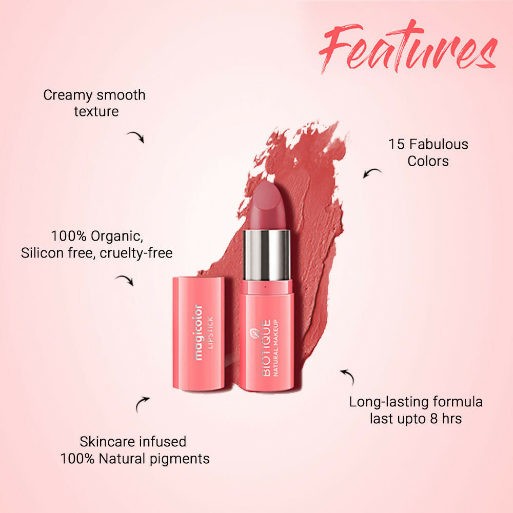 Biotique Magicolor Lipstick - Barely There
