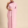 Dhiyona GR Women's Sabhya Flesh Pink Satin Saree