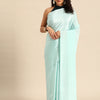 Dhiyona GR Women's Sabhya Aqua Green Satin Saree