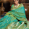 Dhiyona GR Women's Saachi Silk Green Banarasi Silk Woven Saree