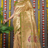 Dhiyona GR Women's Amrut Dark Green Zari Paithani Silk Saree