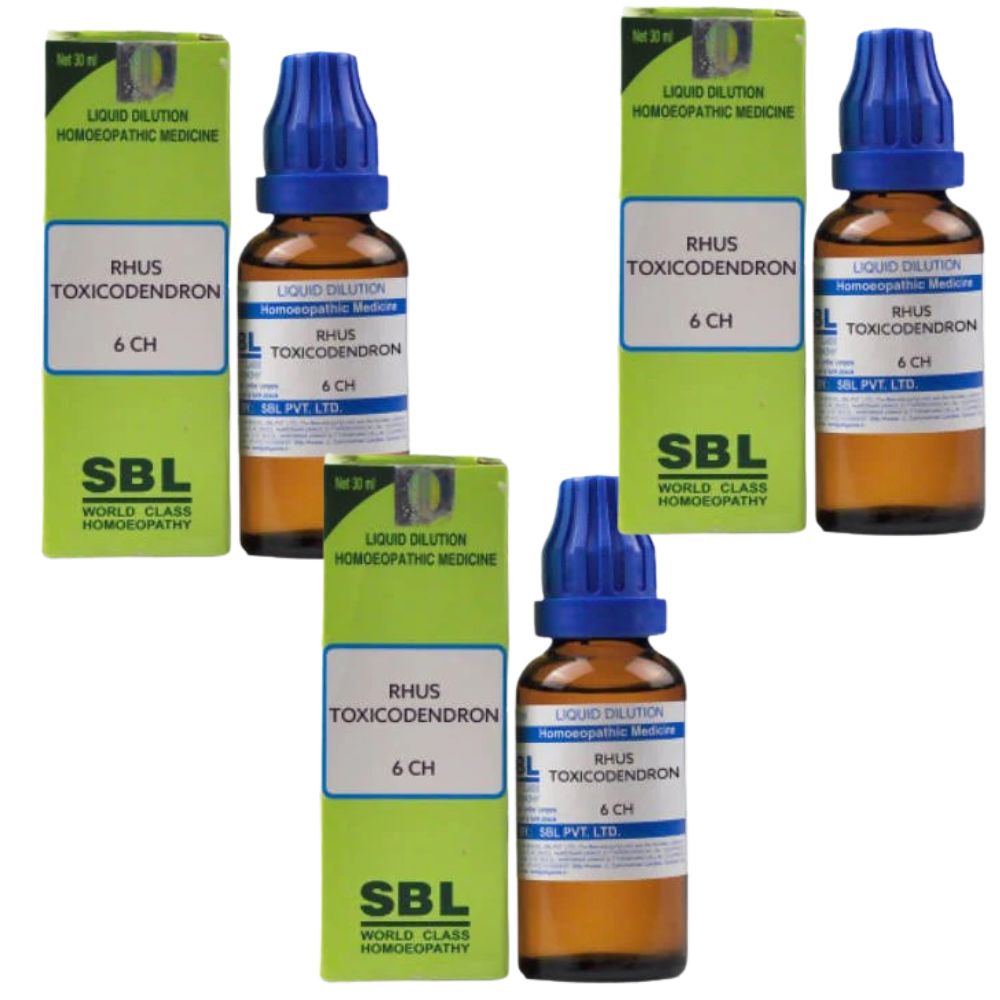 SBL Homeopathy Rhus Toxicodendron Dilution - Indyancart