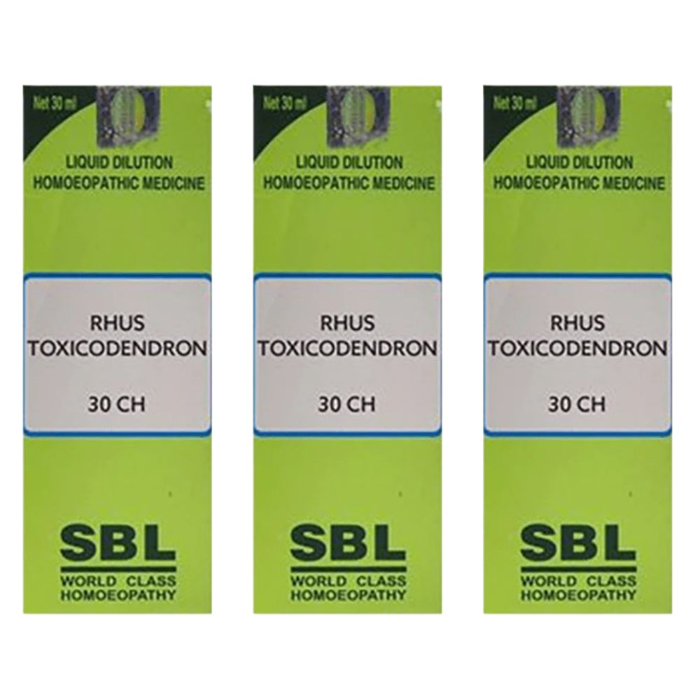 SBL Homeopathy Rhus Toxicodendron Dilution - Indyancart