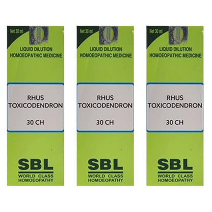 SBL Homeopathy Rhus Toxicodendron Dilution - Indyancart