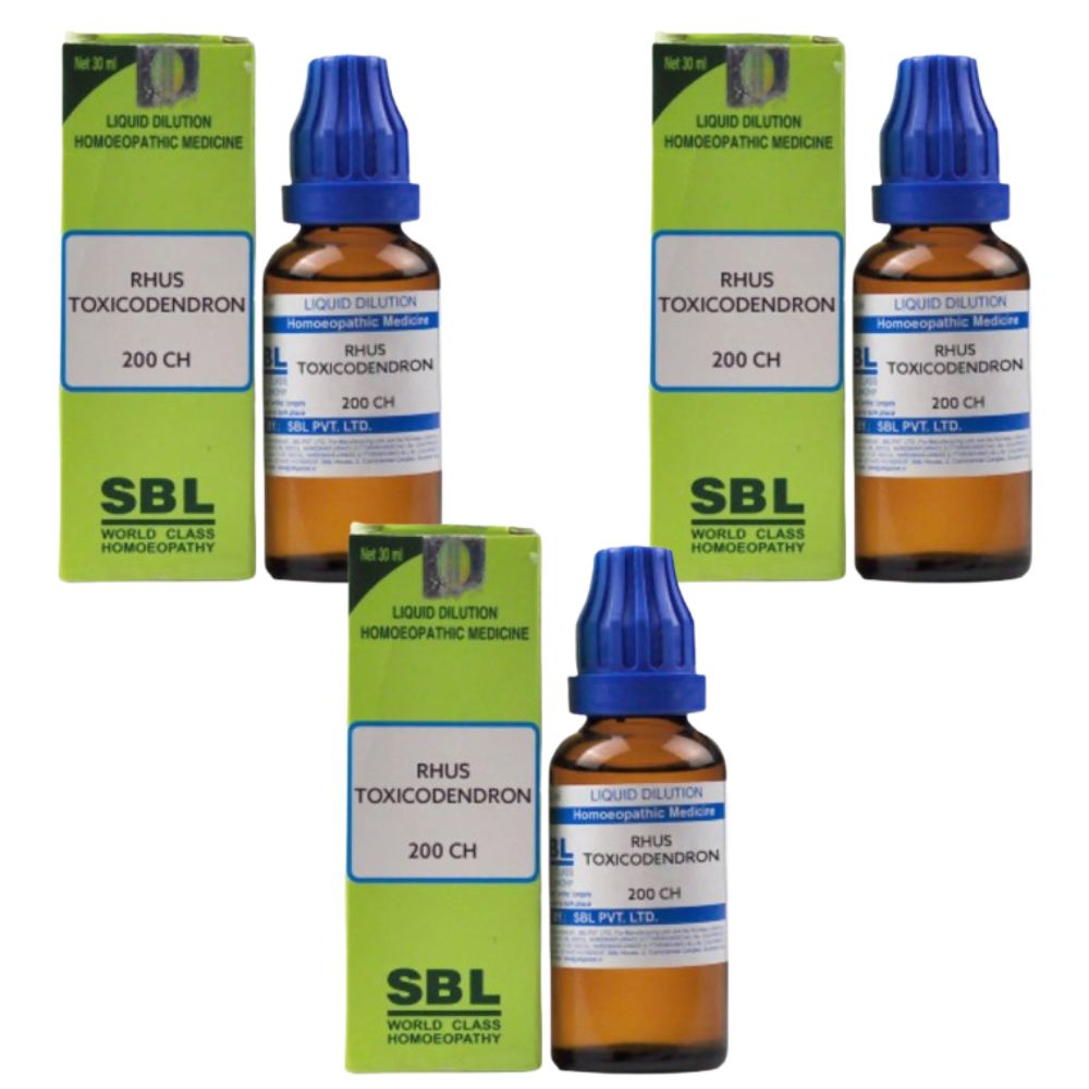 SBL Homeopathy Rhus Toxicodendron Dilution - Indyancart