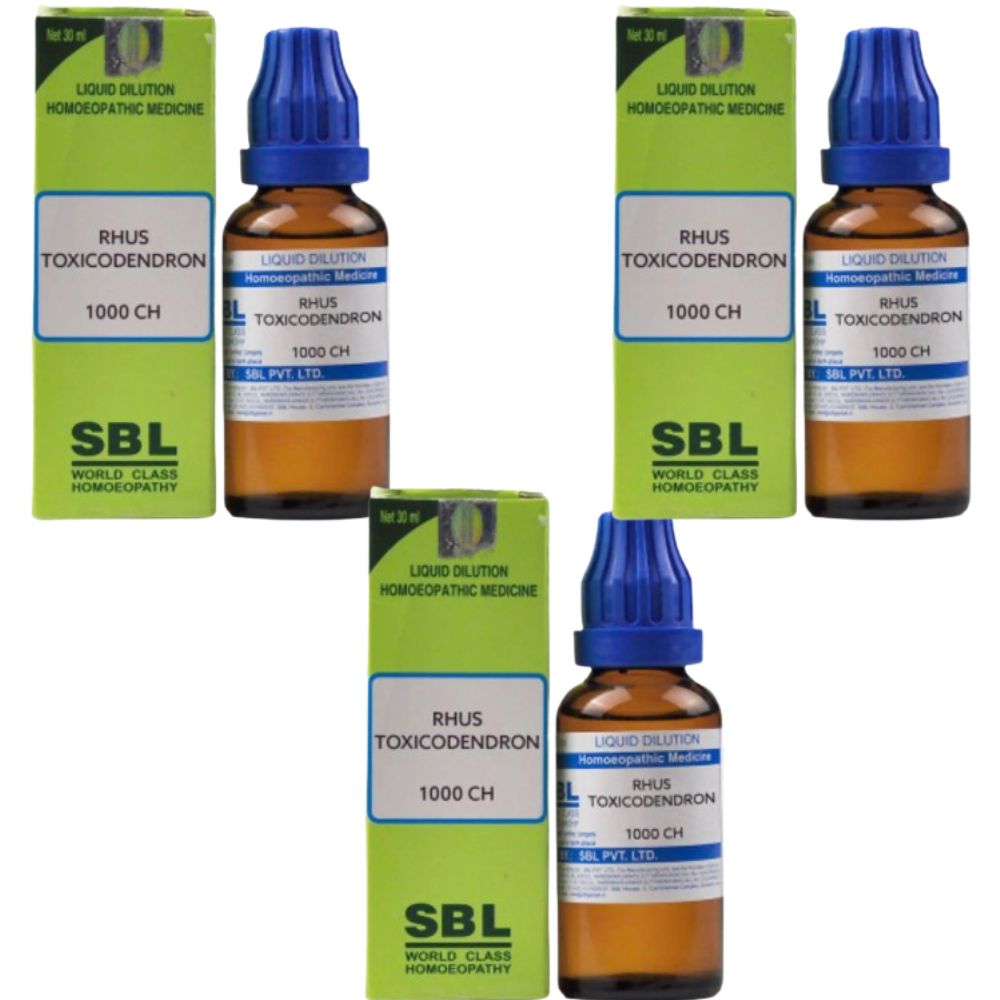 SBL Homeopathy Rhus Toxicodendron Dilution - Indyancart