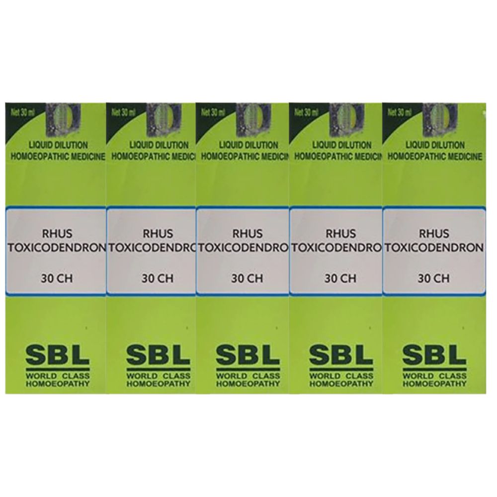 SBL Homeopathy Rhus Toxicodendron Dilution - Indyancart