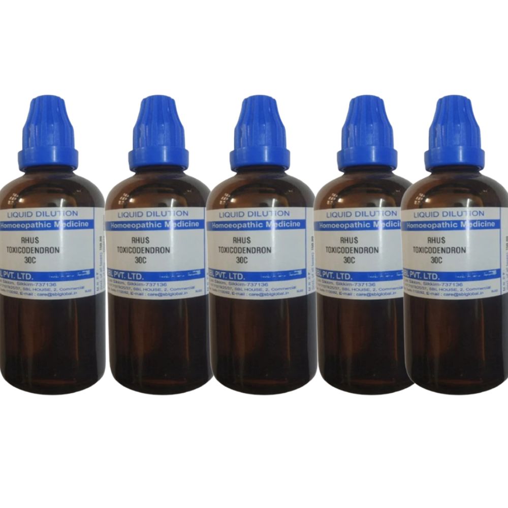 SBL Homeopathy Rhus Toxicodendron Dilution - Indyancart