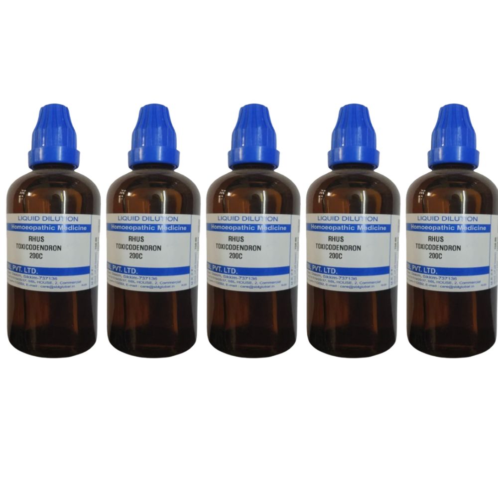 SBL Homeopathy Rhus Toxicodendron Dilution - Indyancart