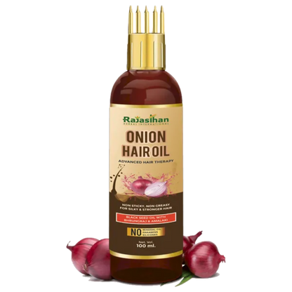 Rajasthan Herbals Onion Hair Oil & Hair Growth Stimulator Capsule Combo
