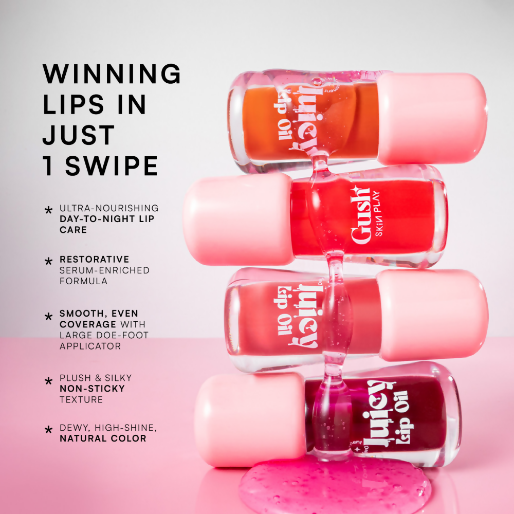 Gush Beauty Balmy Glossy Tinted Lip Oil - Rose Mauve