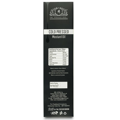 The Mmasala Box Co Cold Pressed Mustard Oil