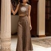 Dhiyona FL Women's Brown Cotton Printed Co-ord Set