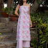 Dhiyona FL Women's Lilac Cotton Straight Kurta Set