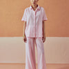 Dhiyona FL Women’s Light Pink Linen Blend Loose Relaxed Fit Co Ord Set