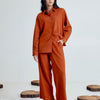 Dhiyona FL Women’s Rust Linen Blend Co ord Set