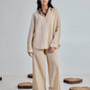 Dhiyona FL Women’s Beige Linen Blend Co ord Set