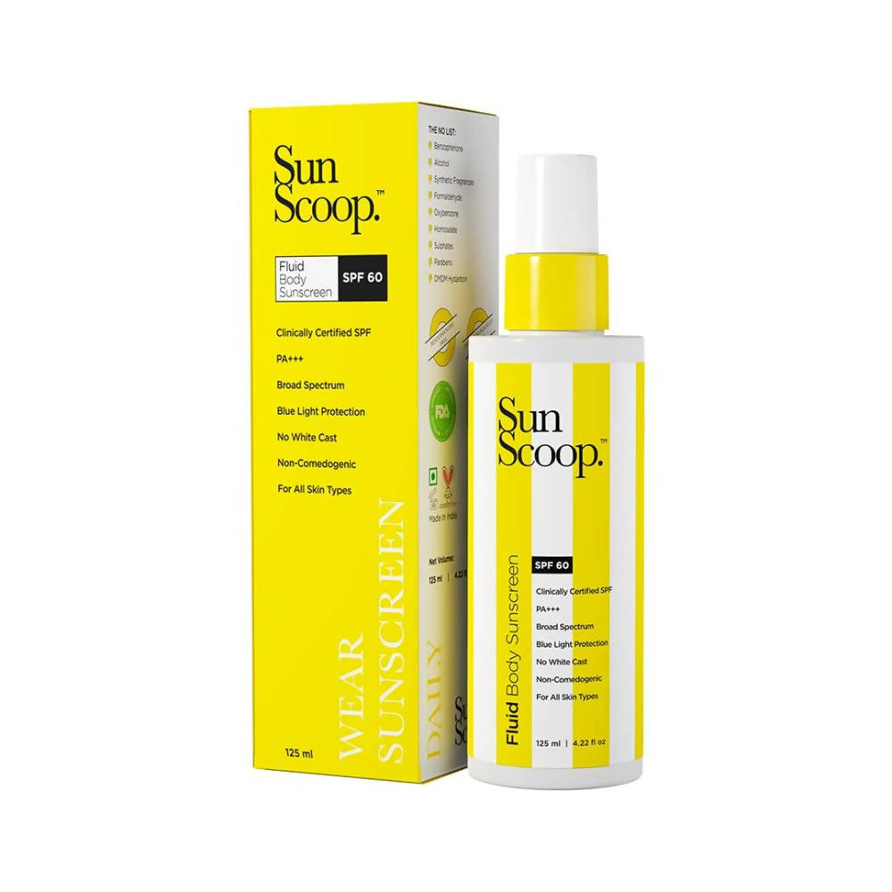 Sun Scoop Fluid Body Sunscreen SPF 60 - Indyancart