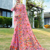 Dhiyona GR Women's Shahida Rose Pink Soft Cotton Jamdani Saree