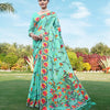 Dhiyona GR Women's Shahida Sky Blue Soft Cotton Jamdani Saree