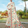 Dhiyona GR Women's Shahida Candle White Soft Cotton Jamdani Saree
