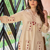 Dhiyona IE Geometric Printed Screen Technique Thread Work Kurta With Trousers