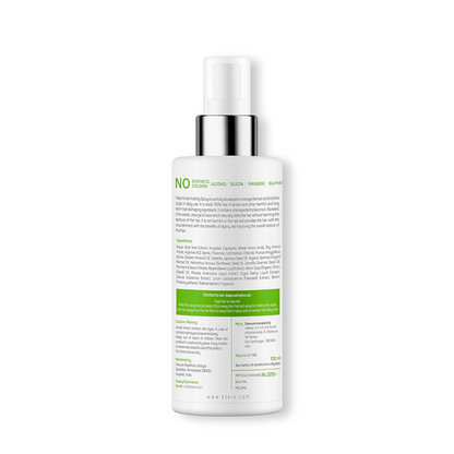 Ktein natural hair holding spray without alcohol in a spray bottle, designed for firm, alcohol-free hair styling and hold