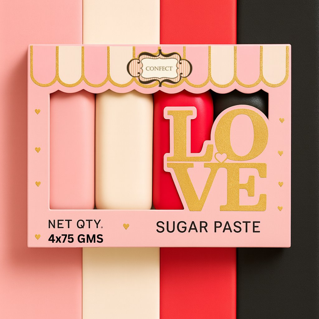Confect Multipack of Blush Pink, White, Red and Black 28