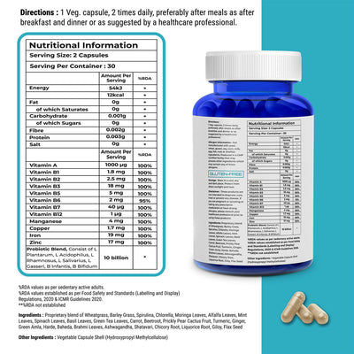 Biovitalia Organics Multivitamins + Probiotics Capsules