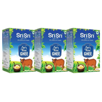 Sri Sri Tattva Cow's Pure Ghee | Pure Cow Ghee for Better Digestion and Immunity | Pure A2 Cow Ghee