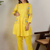 Dhiyona IE Floral Embroidered Regular Thread Work Kurta With Trousers