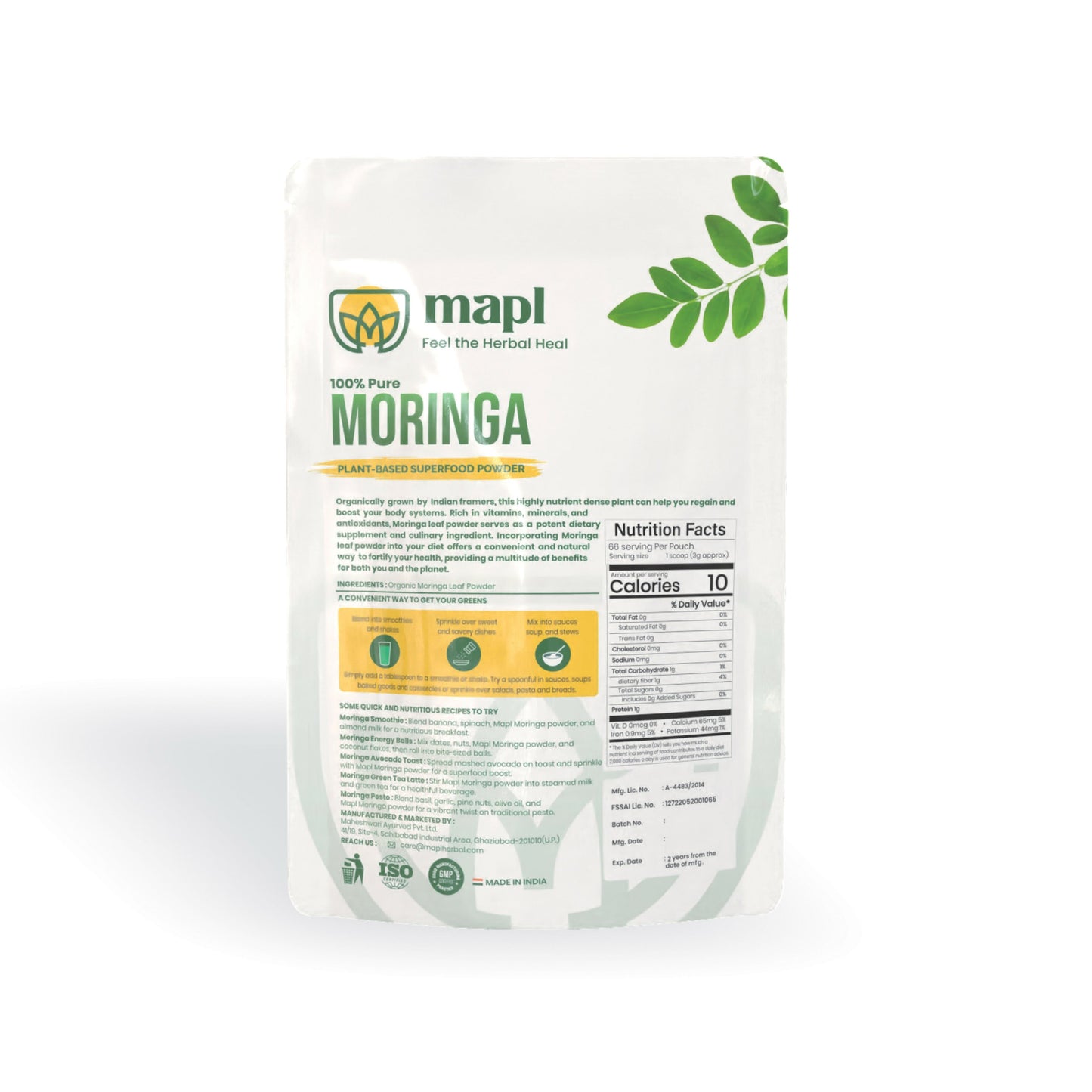 MAPL Pure Moringa Leaf Powder