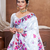 Dhiyona GR Women's Suhani Grey Cotton Jamdani Saree