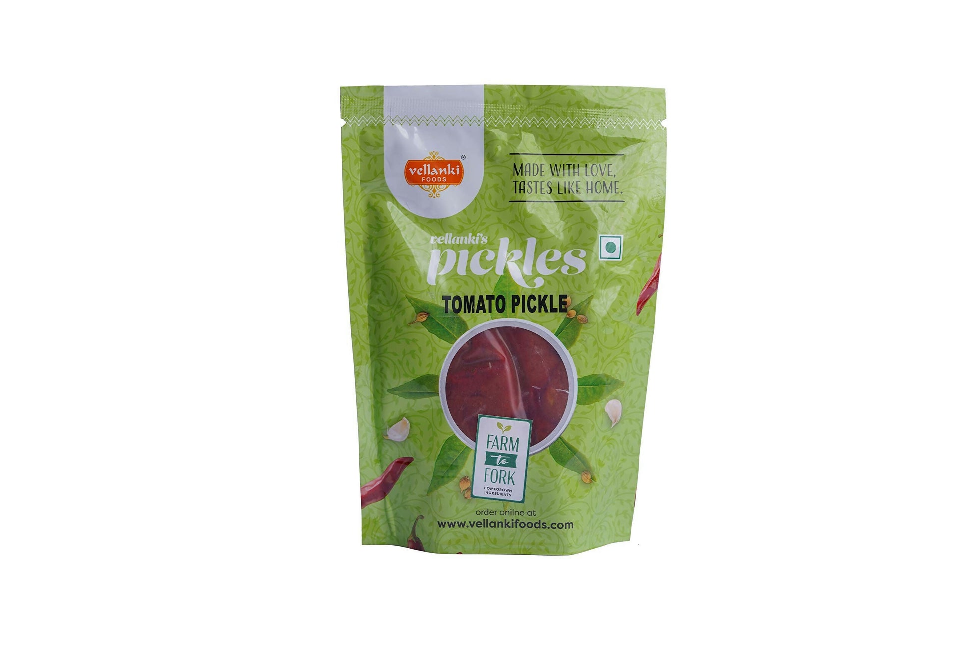Vellanki Foods Andhra pickles combo pack with ginger and tomato pickles in 250g jars, traditional North Indian flavors.
