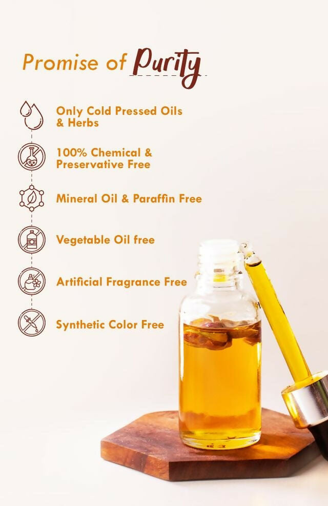 Nat Habit Pure Turmeric and Rosehip Mukhalaya Face Oil in a glass bottle with a dropper, designed for nourishing skincare.