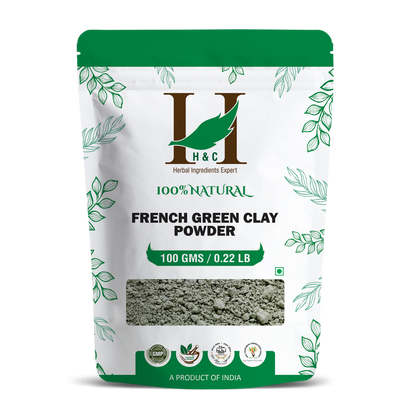 H&C Herbal French Green Clay Powder - Indyancart