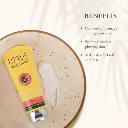Lotus Organics+ Brightening De-Tan Face Pack - Indyancart