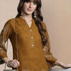 Indyancart IE Women Floral Embroidered Regular Thread Work Pure Cotton Kurta with Trousers