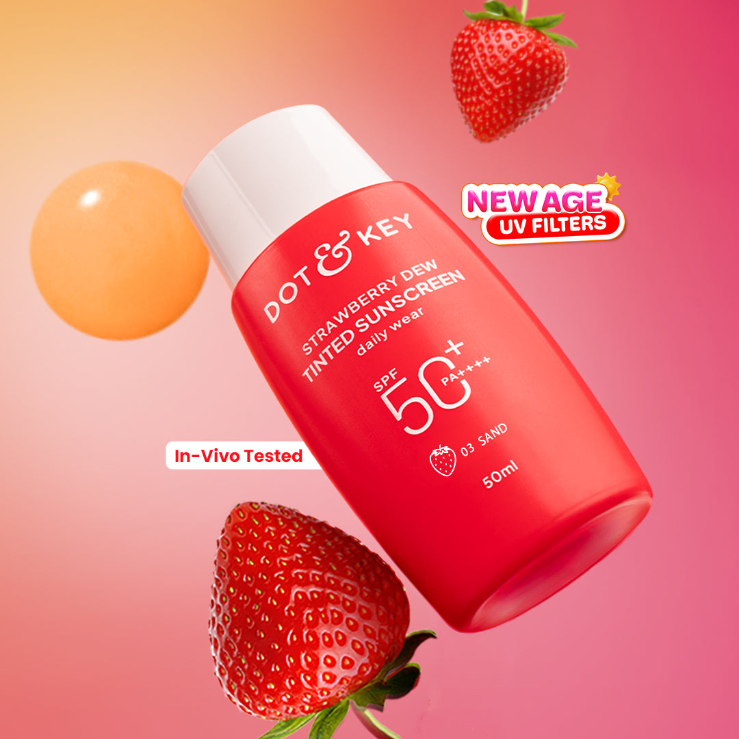 Dot & Key Strawberry Dew Tinted Sunscreen SPF 50+ PA++++ With New-Age UV Filters