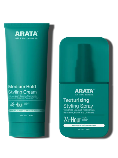 Arata Texturising Styling Spray & Styling Cream Combo