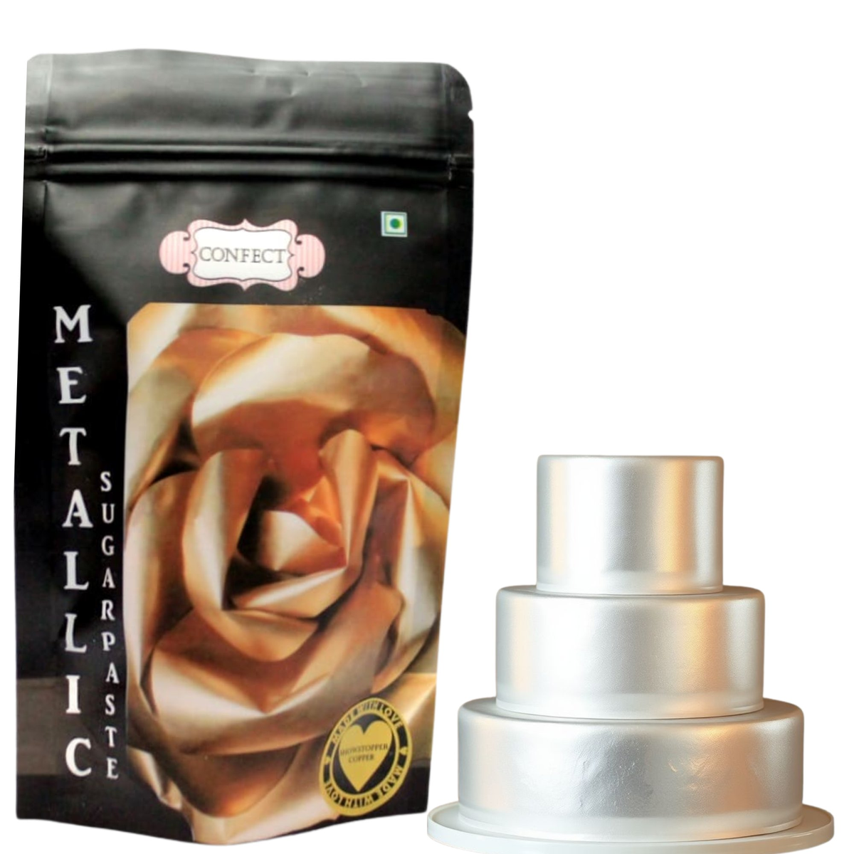 Confect Shimmering Silver | Edible Sugar Paste