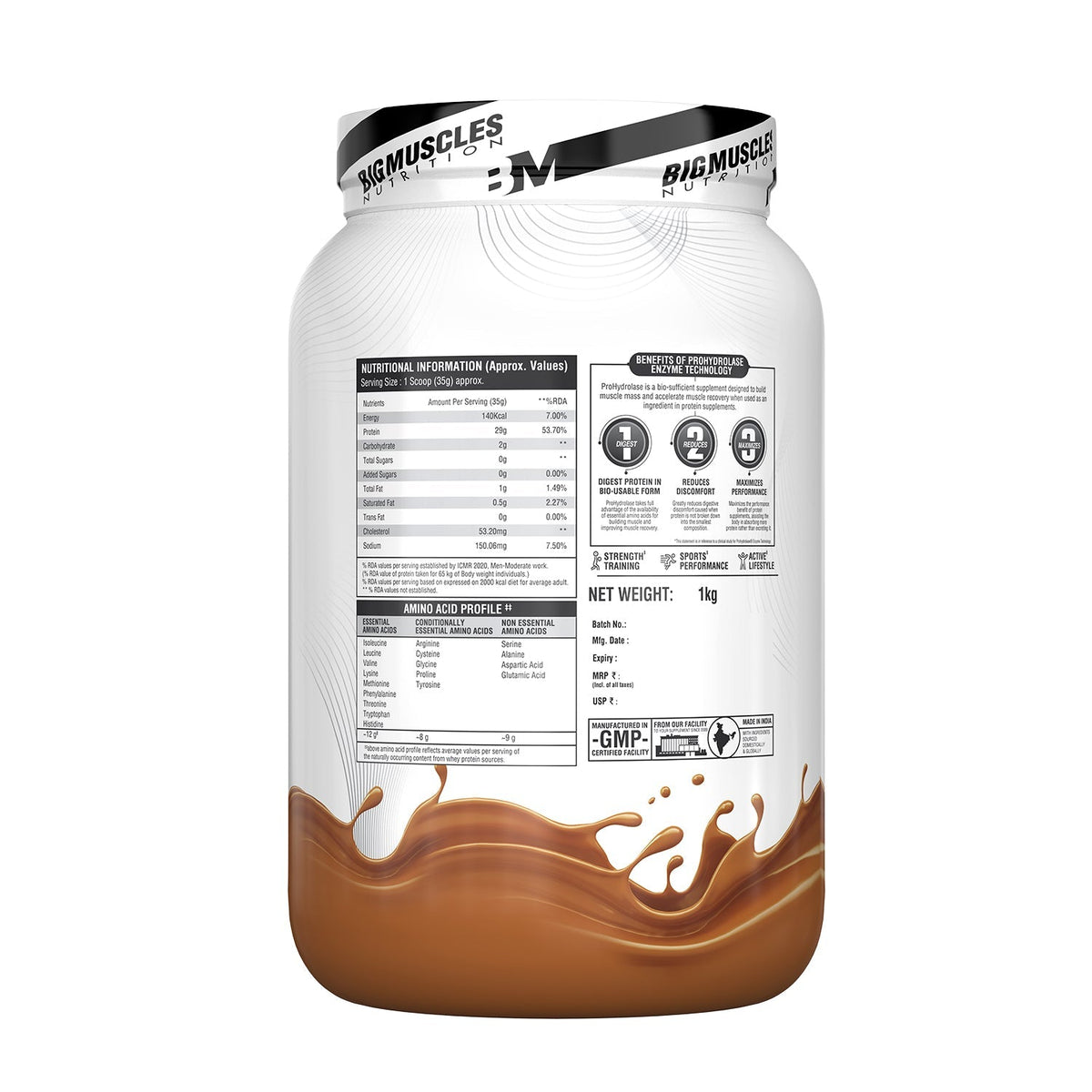 Big Muscles Nutrition Zero Whey Protein