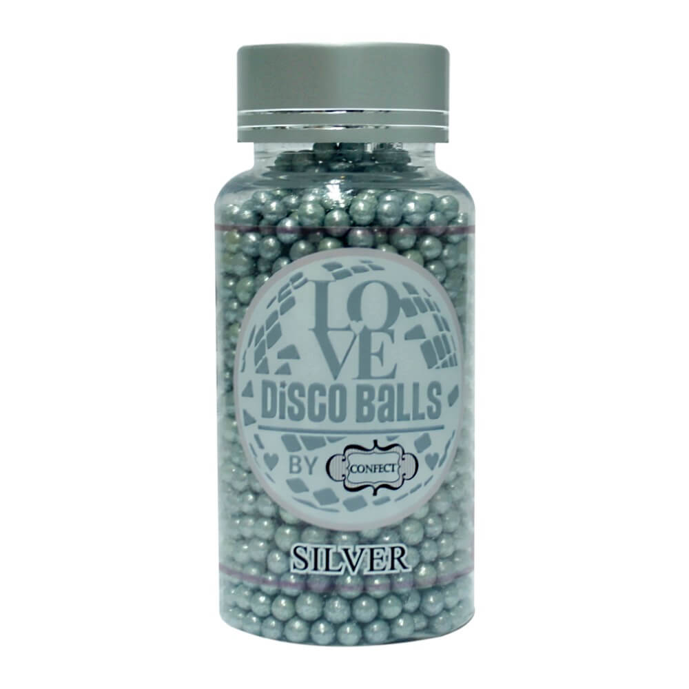 Confect Silver Disco Balls Sprinkles 5 MM