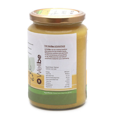 Wellbe Desi Cow Ghee | Indian Hallikar Cow Ghee | Pure A2 Ghee | Natural & Healthy | Better Choice - Better Life