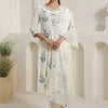 Dhiyona IE Women Floral Embroidered Thread Work Pure Cotton Kurta with Trousers & Dupatta