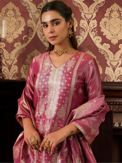 Women Regular Kurta with Trousers & With Dupatta